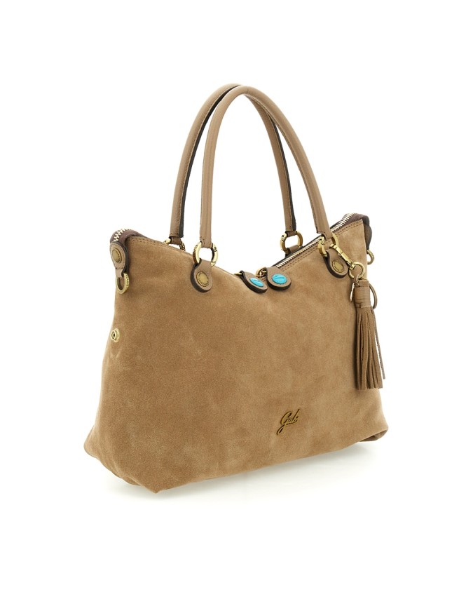  Gabs - Borsa Shopping Tg. M Crosta Bull Black Gold Thamara