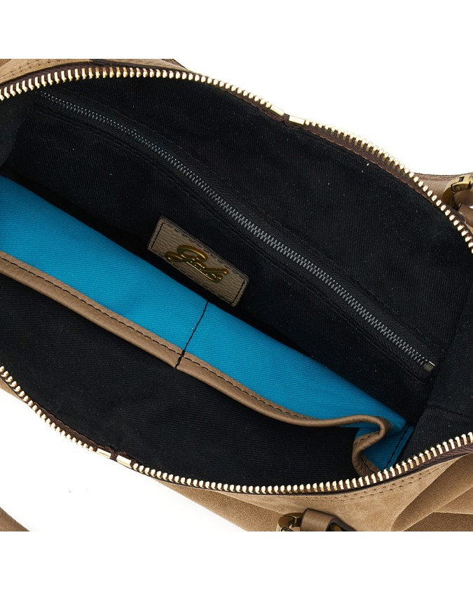  Gabs - Borsa Shopping Tg. M Crosta Bull Black Gold Thamara