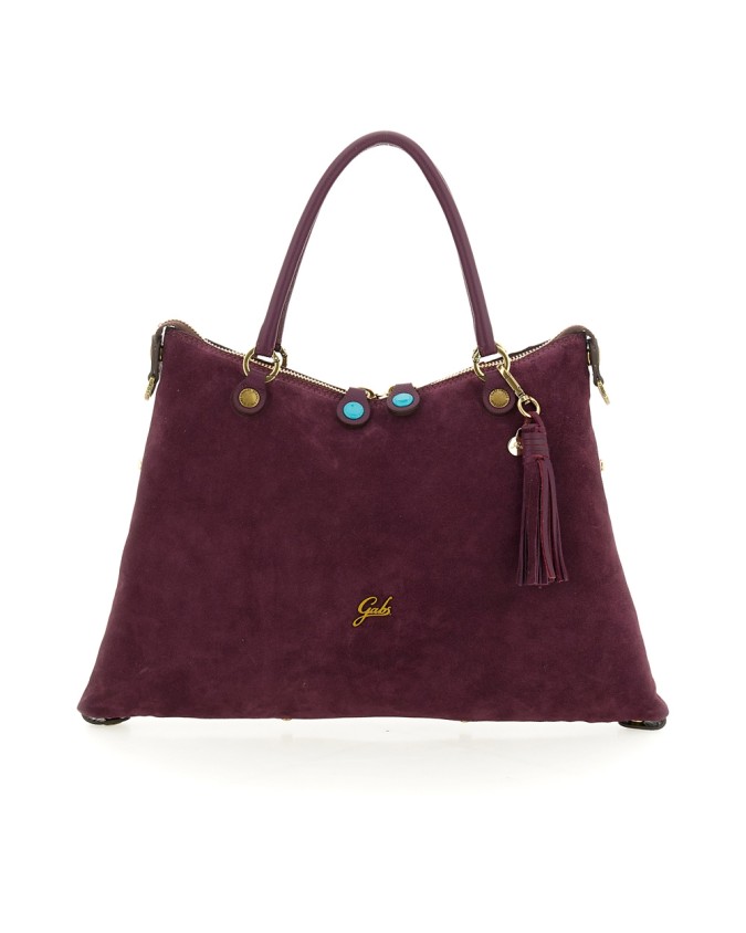  Gabs - Borsa Shopping Tg. M Crosta Bull Black Gold Thamara