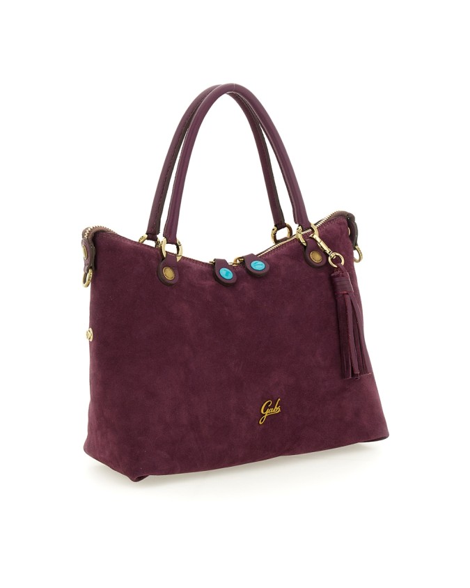  Gabs - Borsa Shopping Tg. M Crosta Bull Black Gold Thamara