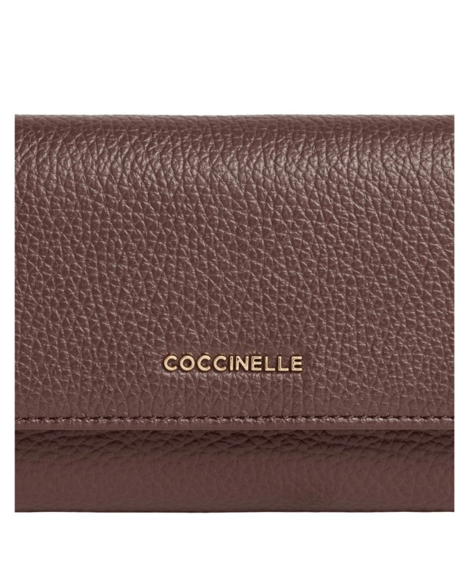  Coccinelle - Portafoglio donna con tasca porta monete in pelle