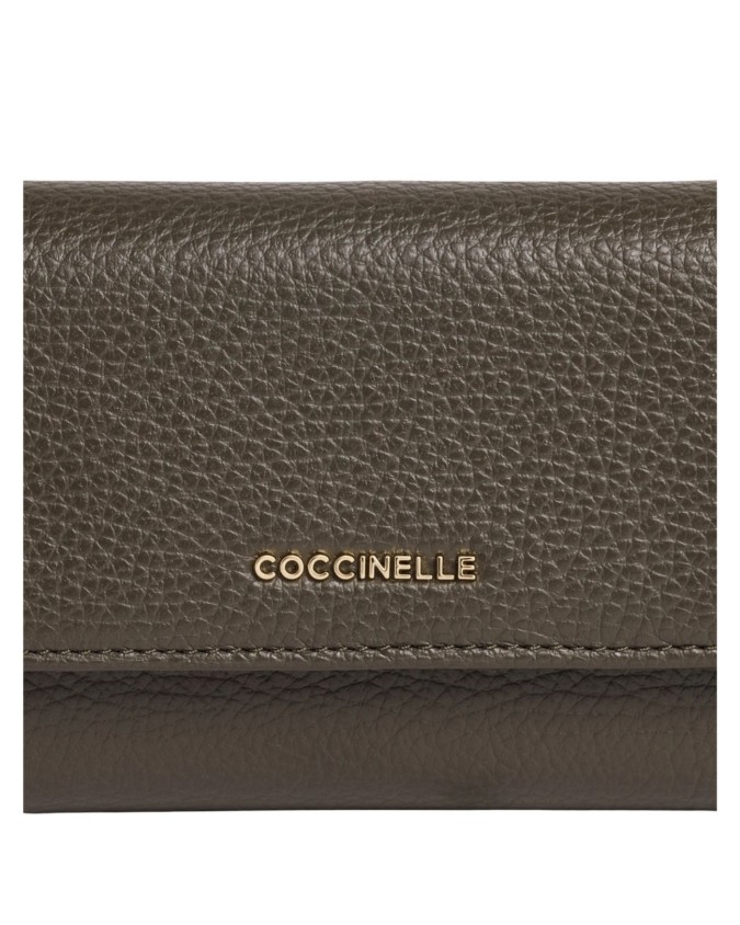  Coccinelle - Portafoglio donna con tasca porta monete in pelle