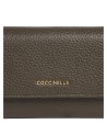  Coccinelle - Portafoglio donna con tasca porta monete in pelle