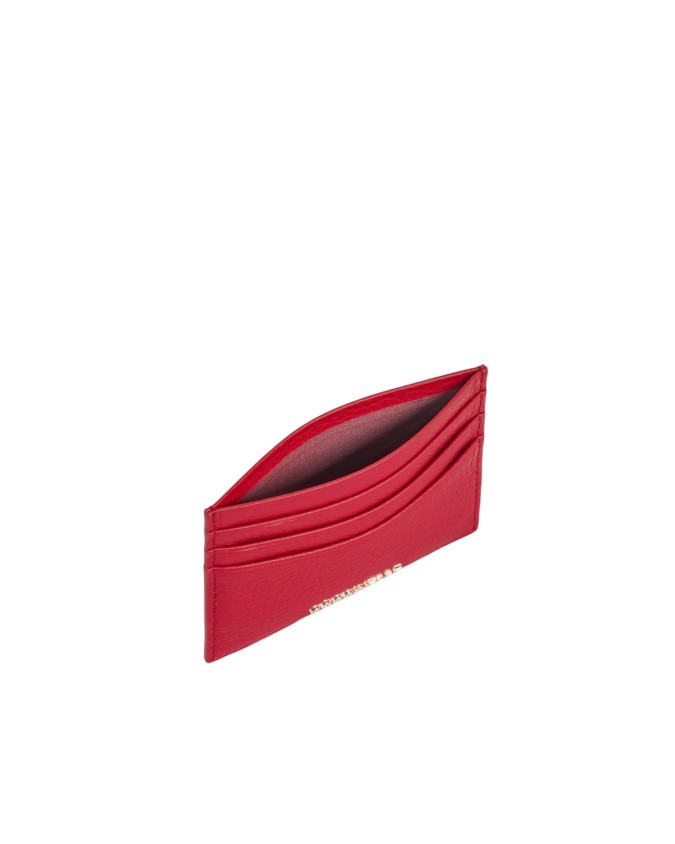  Coccinelle - Porta carte di credito in pelle Metallic Soft