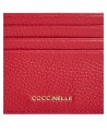  Coccinelle - Porta carte di credito in pelle Metallic Soft