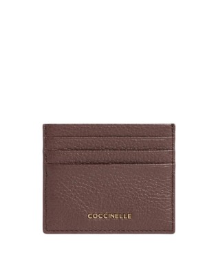  Coccinelle - Porta carte di credito in pelle Metallic Soft