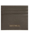  Coccinelle - Porta carte di credito in pelle Metallic Soft