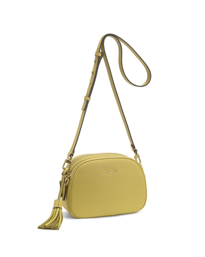  Nannini - Borsa a Tracolla Camera Bag con Doppio Scomparto in