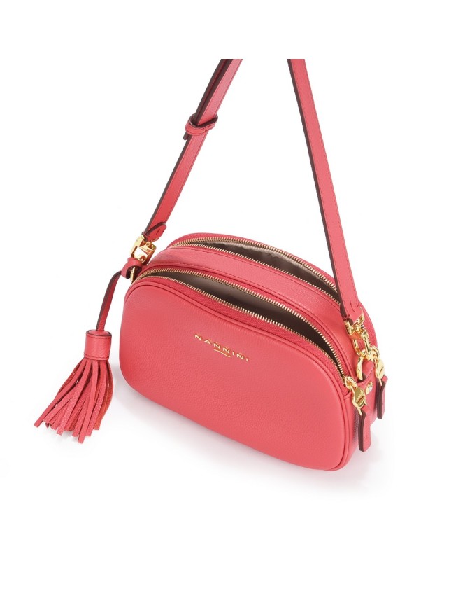  Nannini - Borsa a Tracolla Camera Bag con Doppio Scomparto in