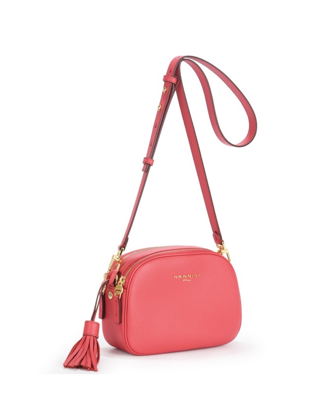  Nannini - Borsa a Tracolla Camera Bag con Doppio Scomparto in