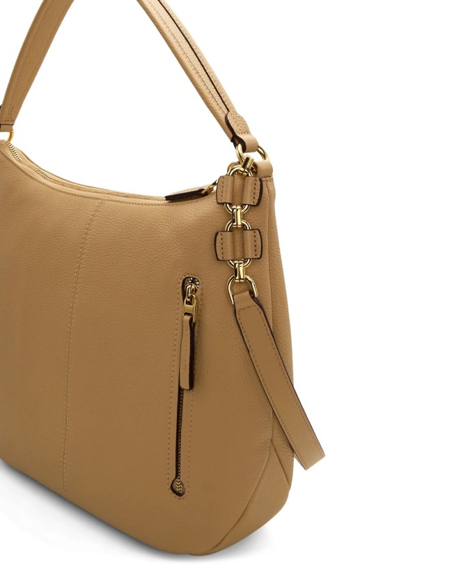  Nannini - Borsa Hobo con Tracolla e Tasca Posteriore in Pelle