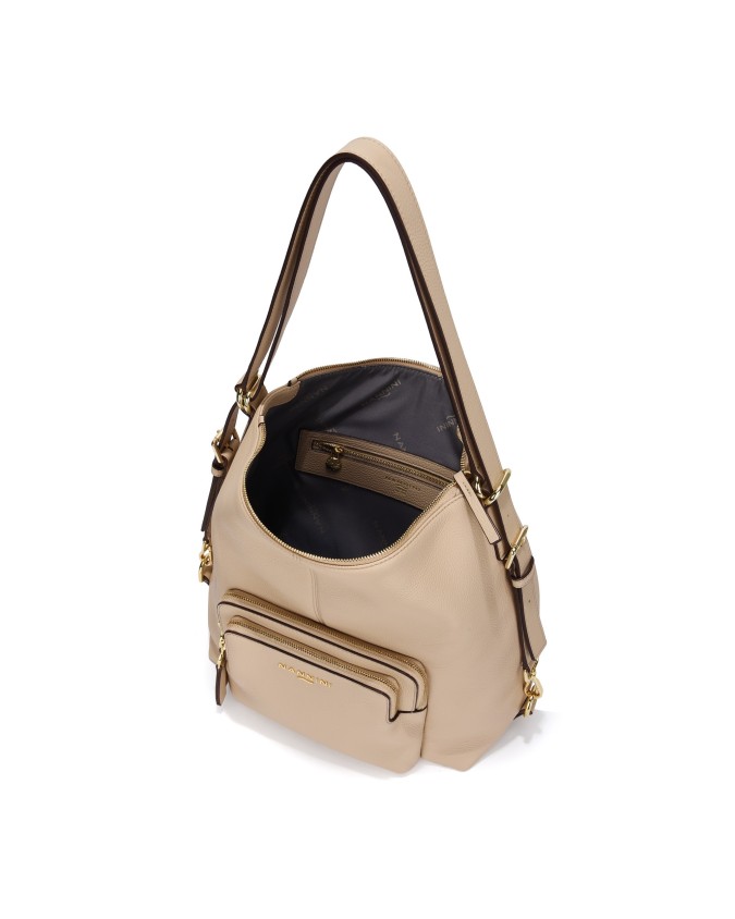  Nannini - Borsa a Spalla Trasformabile in Zaino in Pelle