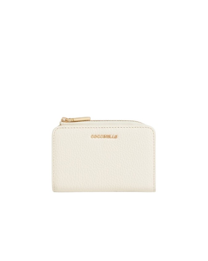  Coccinelle – Portafoglio mini in pelle Metallic Soft