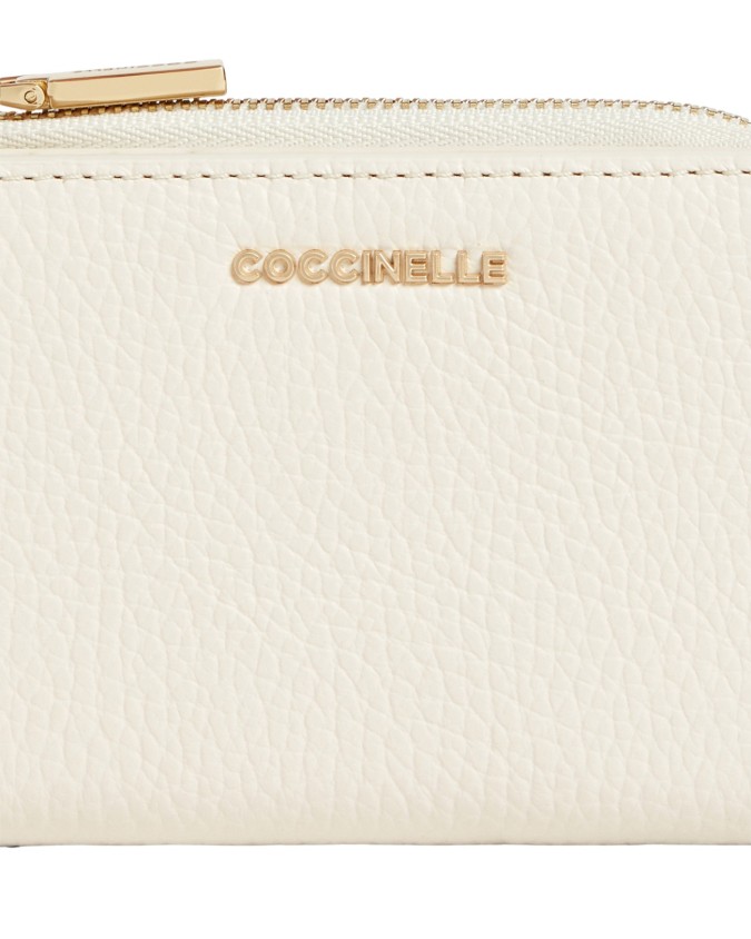 Coccinelle – Portafoglio mini in pelle Metallic Soft