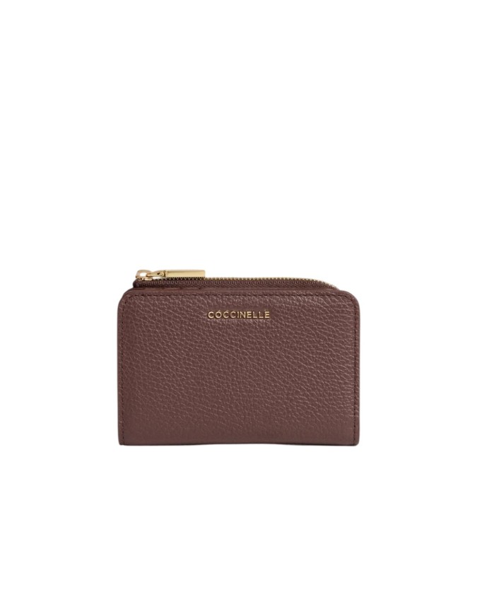  Coccinelle – Portafoglio mini in pelle Metallic Soft