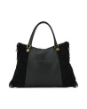  Gabs - Borsa Shopping Tg. M Crosta Bull Black Gold Thamara