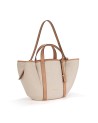  Nannini - Borsa Shopper con Due Manici e Tracolla in Pelle e