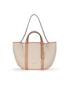  Nannini - Borsa Shopper con Due Manici e Tracolla in Pelle e
