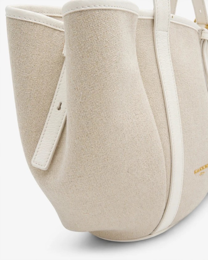  Nannini - Borsa Shopper con Due Manici e Tracolla in Pelle e