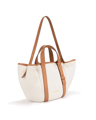  Nannini - Borsa Shopper con Due Manici e Tracolla in Pelle 2
