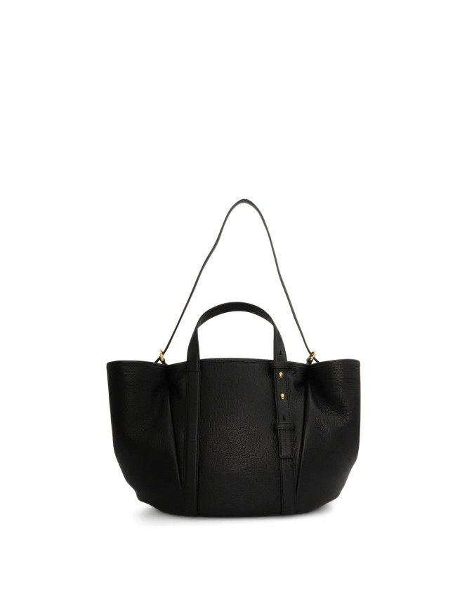  Nannini - Borsa Shopper con Due Manici e Tracolla in Pelle