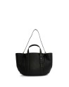  Nannini - Borsa Shopper con Due Manici e Tracolla in Pelle