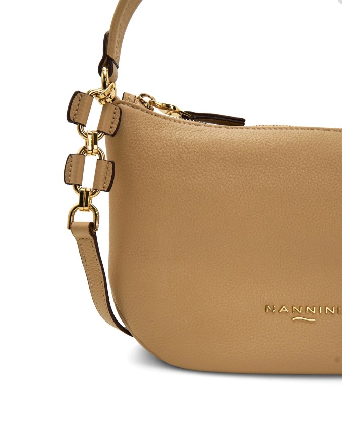  Nannini - Borsa a Spalla con Tracolla in Pelle Yvonne