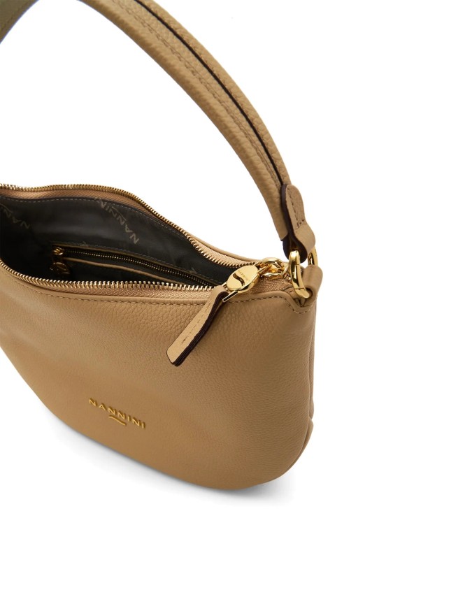  Nannini - Borsa a Spalla con Tracolla in Pelle Yvonne
