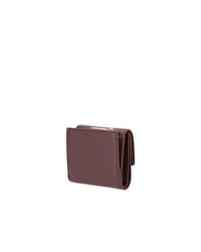  Coccinelle - Portafoglio Mini in pelle con patta Metallic Soft