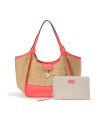  Nannini - Borsa Shopping con Pochette Estraibile in Rafia e
