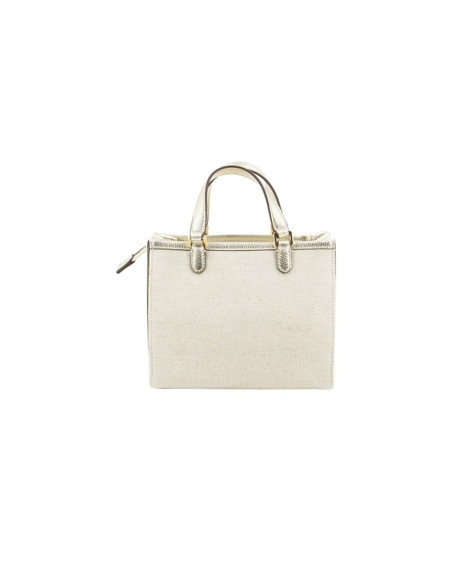  Nannini – Borsa a Mano Media con Tracolla in Canvas e Pelle
