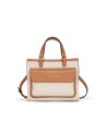  Nannini – Borsa a Mano Media con Tracolla in Canvas e Pelle