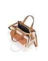  Nannini – Borsa a Mano Media con Tracolla in Canvas e Pelle
