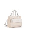  Nannini – Borsa a Mano Media con Tracolla in Canvas e Pelle