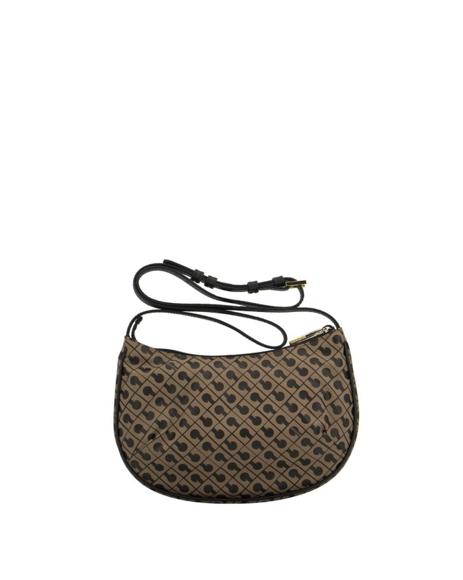  Gherardini - Borsa a tracolla mini con zip dorata in tessuto