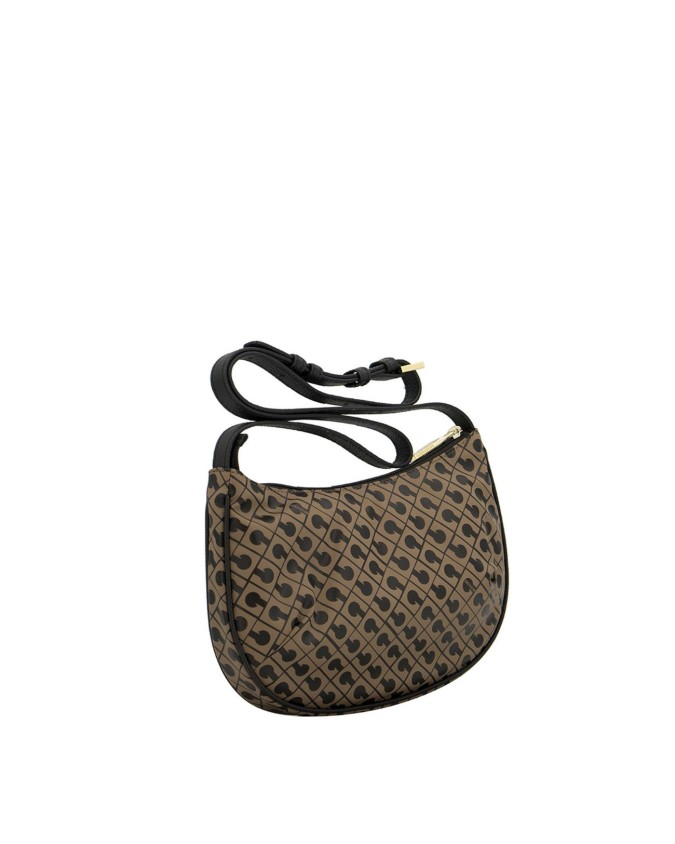  Gherardini - Borsa a tracolla mini con zip dorata in tessuto