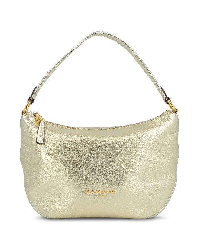  Nannini - Borsa a Spalla con Tracolla in Pelle Yvonne