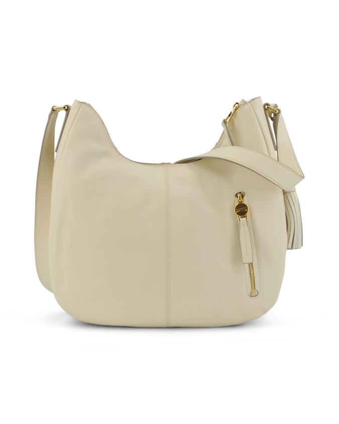  Nannini - Borsa Hobo con Tracolla Regolabile in Pelle Jessa