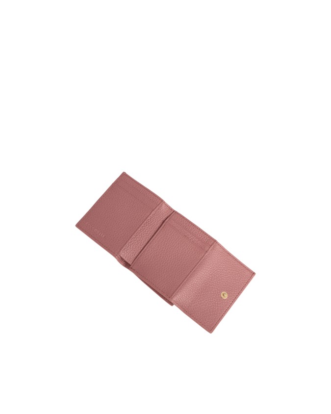  Coccinelle - Portafoglio Mini in pelle con patta Metallic Soft