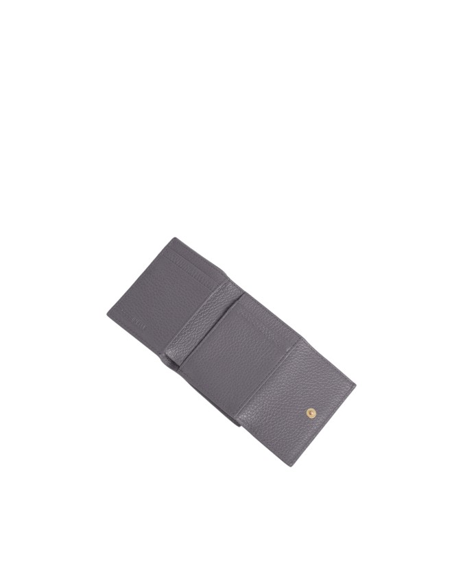  Coccinelle - Portafoglio Mini in pelle con patta Metallic Soft