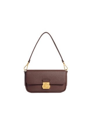 Coccinelle - Medium C-Me Leather Shoulder Bag with Flap and