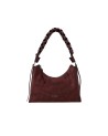  Coccinelle - Borsa a spalla in pelle scamosciata Boheme