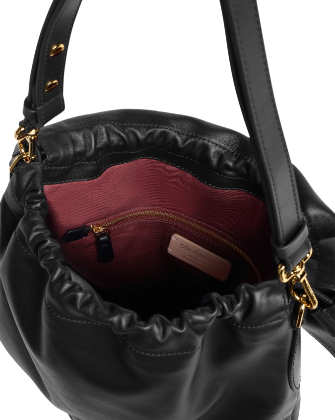  Coccinelle - Borsa a Spalla con Patta in Pelle Lidia