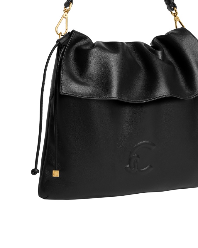  Coccinelle - Borsa a Spalla con Patta in Pelle Lidia