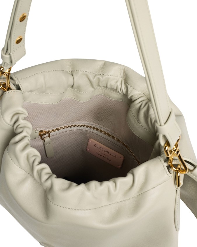  Coccinelle - Borsa a Spalla con Patta in Pelle Lidia