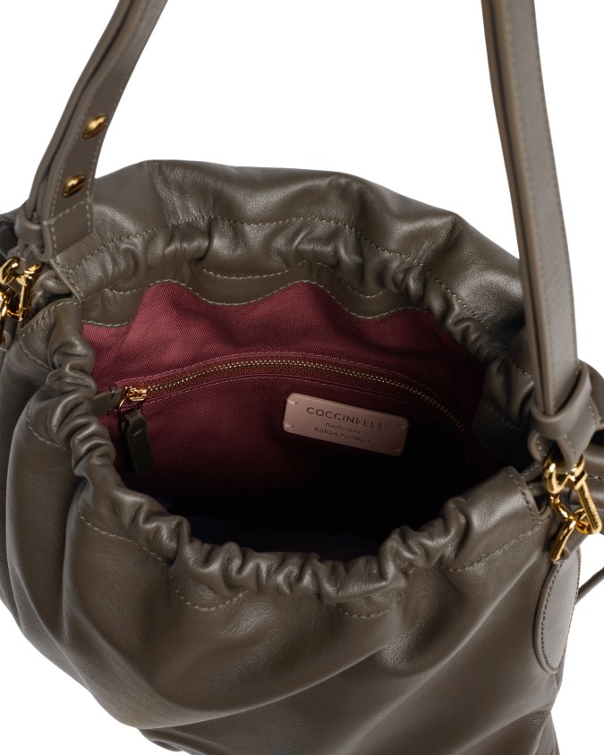  Coccinelle - Borsa a Spalla con Patta in Pelle Lidia