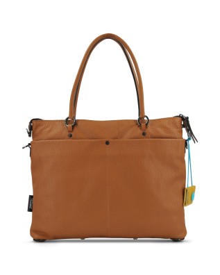 Gabs - Convertible flat bag with leather pockets, Size M, Bull