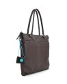 Gabs - Convertible flat bag with leather pockets, Size M, Bull