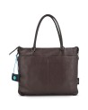 Gabs - Convertible flat bag with leather pockets, Size M, Bull