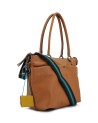 Gabs - Verwandelbare flache Tasche mit Ledertaschen, Größe M, Bull Black